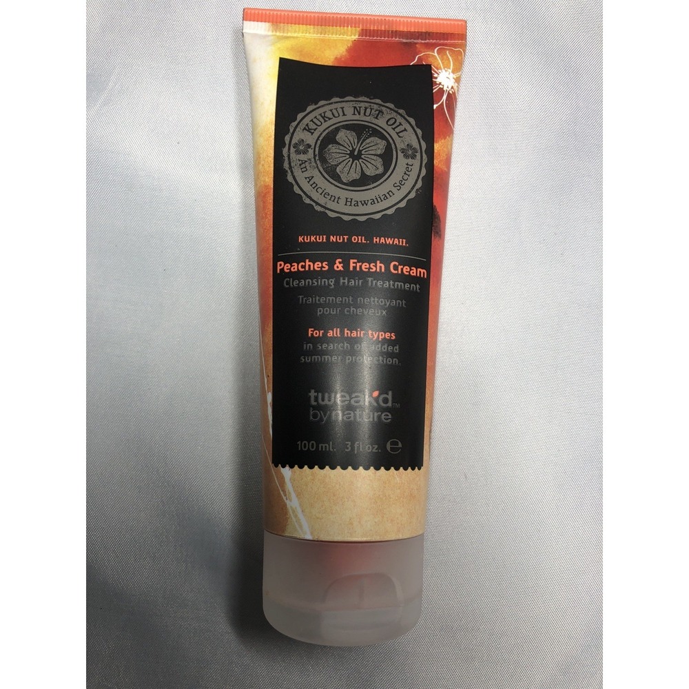 Tweak'd By Nature Cleansing Hair Treatment Peaches & Cream 3 fl ozs SEALED Full